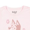 Seven Times Six Bluey Girls' Flowers and Butterflies Spring Crewneck T-Shirt Pink - 4 of 4