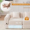 Dolonm Combination Sofa, Foldable Casual Sofa, No Assembly Required,3-seats 3-Pads, for Living Room and Bedroom - 4 of 4