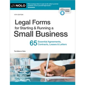 Legal Forms for Starting & Running a Small Business - 13th Edition by  Editors of Nolo (Paperback) - 1 of 1