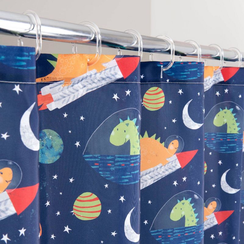 Space O Saurous Kids&#39; Shower Curtain - Allure Home Creations, 6 of 9