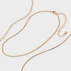 Girls' Multi Hearts Initial Necklace Set - art class™ - 3 of 3