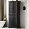 Bathroom Storage Cabinet,72" Tall Storage Cabinet with Doors and Drawer,Adjustable Shelf - Leovsnove - 2 of 4