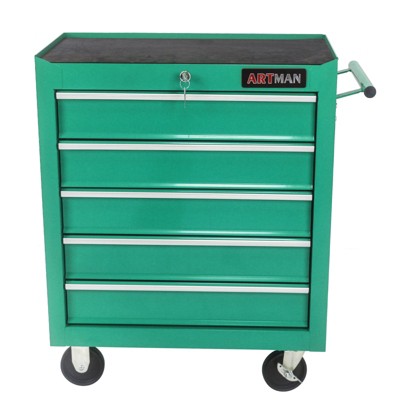 Maggift Tool Boxes and Totes Drawer Rolling Chest Storage Cabinet, Garage Organizer, Tool Multifunctional Storage Box, Red, 24.2"*12.9"*29.9"