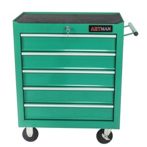 Maggift Tool Boxes and Totes Drawer Rolling Chest Storage Cabinet, Garage Organizer, Tool Multifunctional Storage Box, Red, 24.2"*12.9"*29.9" - 1 of 4
