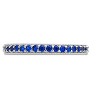 SHINE by Sterling Forever Sterling Silver Thin Rainbow CZ Band Ring - 3 of 3