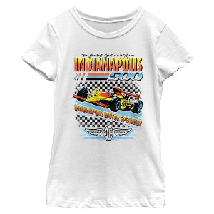 Girls Indy 500 Retro Greatest Spectacle in Racing T Shirt - 1 of 4
