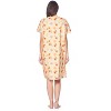 Casual Nights Women's Snap front House Dress Short Sleeve Woven Duster Housecoat Lounger Robe - 3 of 4