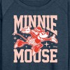 Women's - Disney - Minnie Arms Up Lightweight French Terry Wide Neck Long Sleeve Shirt - 2 of 4