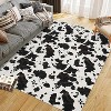 Fulvari Animal Milk Cow Print Washable Decorative Rug Adult Women Brown Highland Cow Print Rug for Boys Girls - 4 of 4