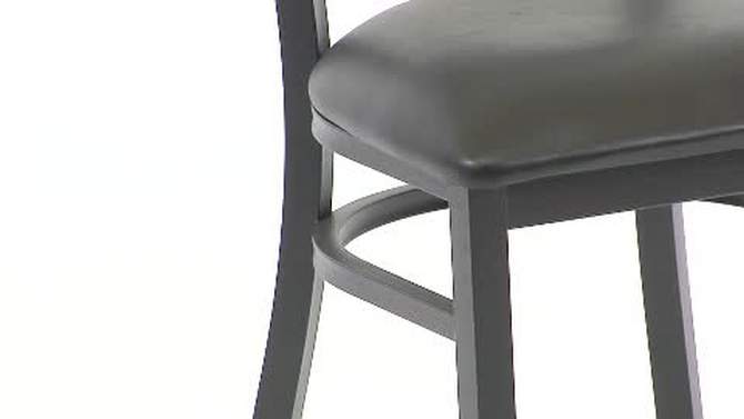 Flash Furniture Black Grid Back Metal Restaurant Chair, 2 of 7, play video