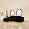 104.3'' Plush Corduroy Modular Sectional Sofa with 2PC Free Combination and Chaise, No-Assembly Design - 2 of 4