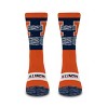 NCAA Illinois Fighting Illini Mixer Crew Socks: Cushioned Heel & Toe, Knit Fabric - 2 of 3