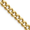 Chisel Stainless Steel Polished Yellow IP-plated 7.5mm 22" Curb Chain Necklace - 2 of 4