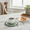 Earth Rugs Irish Printed Coaster 5"x5" Shamrock Design - 2 of 4