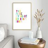Hello Sayang You Make My Heart Go Boom Boom Metal Framed Art Print - Deny Designs - 2 of 4