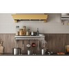 Whizmax Metal Storage Rack with Backplash for Kitchen,12" x 24" Stainless Steel Wall Mount Shelf with 5 Hooks - 3 of 4