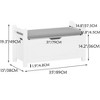 Lycvki White Rubber Wood Kids Toy Chest Benches with Cushion and Flip-Top Lid - 3 of 4