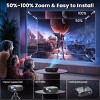 SEVOBAL Projectors Portable 1080P Movie Projector with 5G WiFi Bluetooth for Home Entertainment Outdoor Viewing, Gray, 12.48"*5.35"*8.5" - 2 of 4