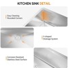 ROVSUN 32 Inch Stainless Steel Undermount Workstation Sink for Kitchen, RV, Restaurant, Travel Trailer, Garage - 3 of 4