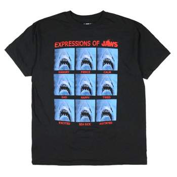 Jaws Boys' Expressions of Jaws Grid Design Youth Graphic Print T-Shirt Kids
