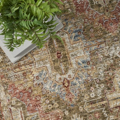Petra Green 8' x 10' Synthetic Persian Rug