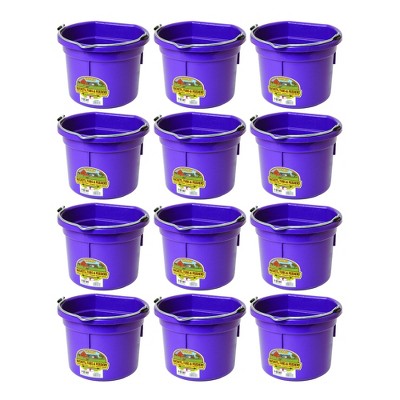 Purple Economy Square 4 Gallon Plastic Bucket, 18 Pack<br><font  color=#FF0000>Free Shipping</font>