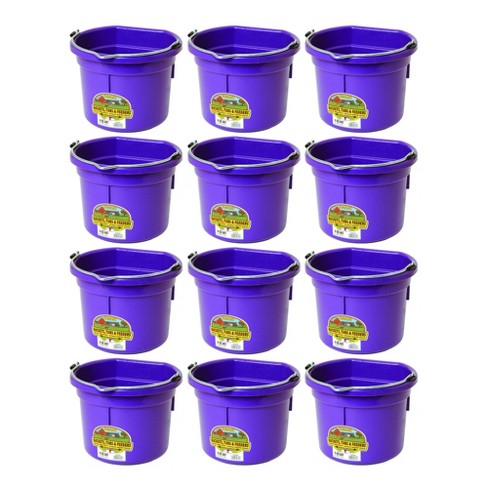 3 Gallon Bucket Large Buckets Plastic Buckets with Handles Water