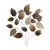 Metal Leaf Textured Wall Decor with Multiple Shades Bronze - Olivia & May - 3 of 4