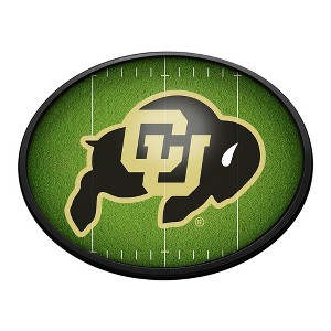 College Football On the 50 Design Oval Slimline Lighted Wall Sign - 1 of 4