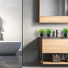 Aoibox 4 Pack Small Artificial Faux Plants in Black Pots for Bathroom, Home, Kitchen, Coffee Table, Office Desk Decor, Indoor Use - 4 of 4