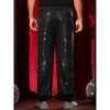 Lars Amadeus Men's Elastic Waist 70s Disco Costume Night Club Metallic Shiny Party Sequin Pants - 3 of 4