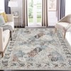 Washable Area Rug Vintage Distressed Rug Non Slip Rug Low Pile Rugs Oriental Throw Rug Foldable Indoor Carpet for Living Room Bedroom Playroom - 2 of 4