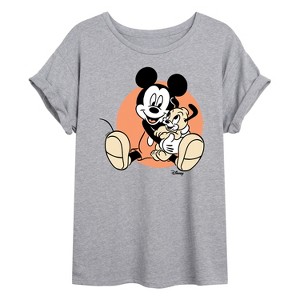 Women's - Disney - Mickey Mouse Oversized Graphic T-Shirt - 1 of 4
