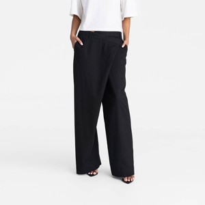 KBB by KAHLANA Women's Mid-Rise Straight Leg 'The Classic Trouser' - Black - 1 of 3