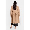 Women's Plus Size Laylo Trench Coat - caramel | CITY CHIC - 4 of 4