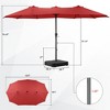 15ft Patio Umbrella with  Tilt Waterproof Sun Shade for Deck, Pool, Garden - 2 of 4