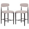 Covelle Counter Stool (Set of 2)  - BST6402A - Black Gold/Dove Grey - Safavieh - 4 of 4