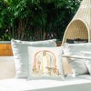 Stupell Industries Jungle Animals Soft Rainbow Outdoor Decorative Throw Pillow, 18 x 18 - 3 of 3