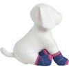 Pet Life Anti-Slip Rubberized Gripped Breathable Stretch Pet Dog Socks - Set of 4, LG, Black - 2 of 4
