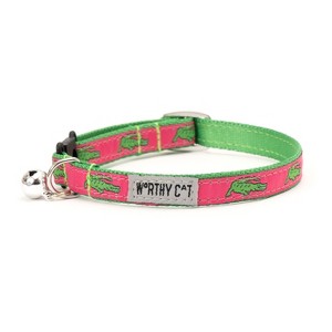 Alligators Adjustable Cat Collar - The Worthy Dog - 1 of 3