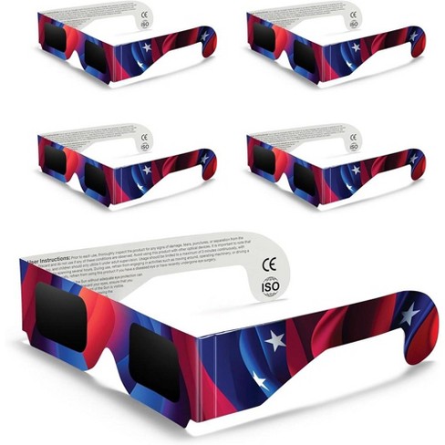 Solar Eclipse Glasses 5 Pack - 2024 Ce And Iso Certified 2024 American ...