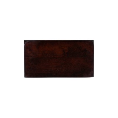 Transitional 29" Saddle Seat Dark Brown Wooden Stool
