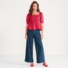 Lands' End Women's Recover Denim High Rise Extra Wide Leg Jeans - 4 of 4