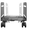 Monoprice Steel Computer Case CPU Tower Mobile Stand - Black Powder-Coated Steel Construction - Workstream Collection - image 3 of 4