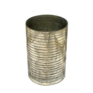 Essential Decor & Beyond Cylinder Glass Silver Metallic Decorative Vase - 1 of 1