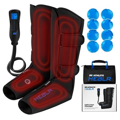 REATHLETE HEALR Leg Massager: Calf, Foot, Leg Massager for Circulation Improvement with Heat and Compression, Heat and Cold Therapies