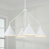 Capital Lighting Alden 4 - Light Chandelier in  Matte White - 3 of 4