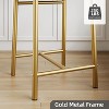 22.4" Bar Stools, Set of 2 Bar Chairs with X-Shaped Back Thick Cushion, Counter Height Barstools for Dining Room, Kitchen, Counter - 4 of 4