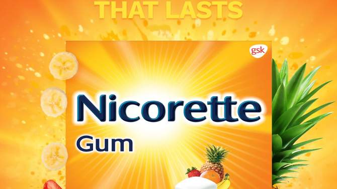Nicorette 4mg Gum Stop Smoking Aid - Fruit Chill, 2 of 12, play video