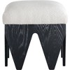 Meridian Furniture,Altair Velour Fur Fabric Bench - 3 of 4